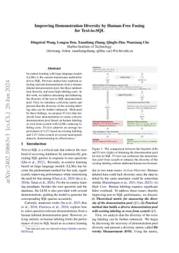 Improving Demonstration Diversity by Human-Free Fusing for Text-to-SQL
