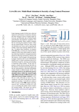 LongHeads: Multi-Head Attention is Secretly a Long Context Processor