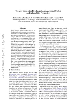 Towards Uncovering How Large Language Model Works: An Explainability
  Perspective