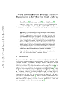 Towards Cohesion-Fairness Harmony: Contrastive Regularization in
  Individual Fair Graph Clustering