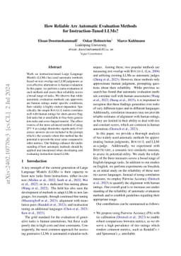 How Reliable Are Automatic Evaluation Methods for Instruction-Tuned
  LLMs?