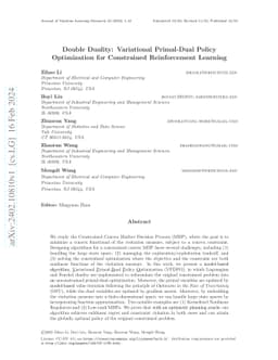 Double Duality: Variational Primal-Dual Policy Optimization for
  Constrained Reinforcement Learning