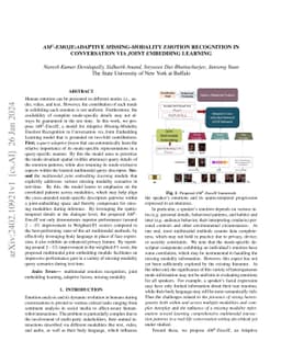 AM^2-EmoJE: Adaptive Missing-Modality Emotion Recognition in
  Conversation via Joint Embedding Learning