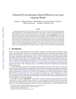 CultureLLM: Incorporating Cultural Differences into Large Language
  Models