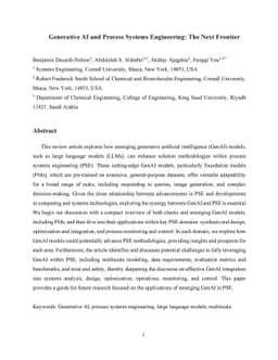 Generative AI and Process Systems Engineering: The Next Frontier