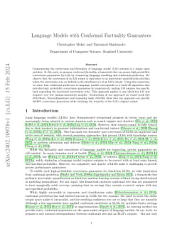 Language Models with Conformal Factuality Guarantees