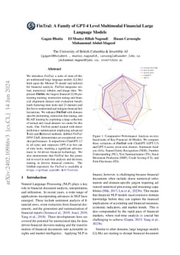 FinTral: A Family of GPT-4 Level Multimodal Financial Large Language
  Models