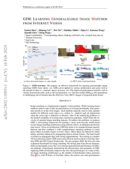 GIM: Learning Generalizable Image Matcher From Internet Videos