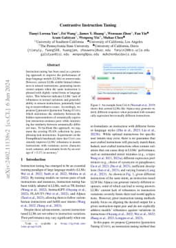 Contrastive Instruction Tuning