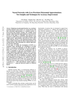 Neural Networks with (Low-Precision) Polynomial Approximations: New
  Insights and Techniques for Accuracy Improvement