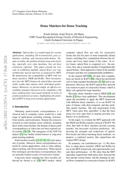 Dense Matchers for Dense Tracking