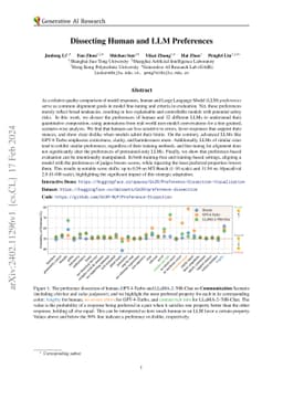 Dissecting Human and LLM Preferences