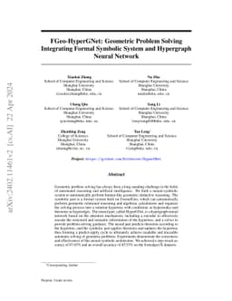 FGeo-HyperGNet: Geometric Problem Solving Integrating Formal Symbolic
  System and Hypergraph Neural Network