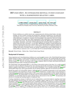 IRFundusSet: An Integrated Retinal Fundus Dataset with a Harmonized
  Healthy Label