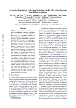 Advancing Translation Preference Modeling with RLHF: A Step Towards
  Cost-Effective Solution