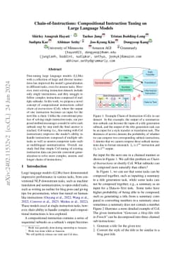Chain-of-Instructions: Compositional Instruction Tuning on Large Language Models