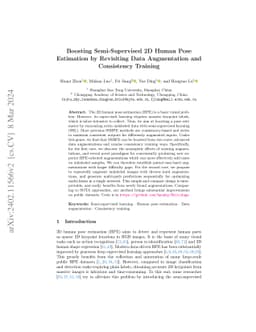 Boosting Semi-Supervised 2D Human Pose Estimation by Revisiting Data Augmentation and Consistency Training