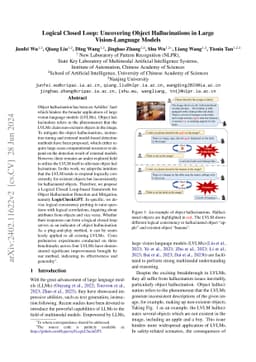 Logical Closed Loop: Uncovering Object Hallucinations in Large
  Vision-Language Models