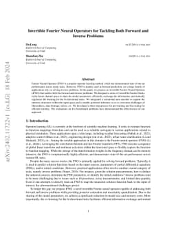 Invertible Fourier Neural Operators for Tackling Both Forward and Inverse Problems