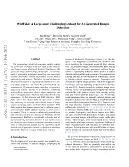 WildFake: A Large-scale Challenging Dataset for AI-Generated Images
  Detection