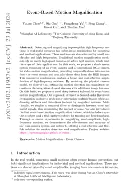 Event-Based Motion Magnification