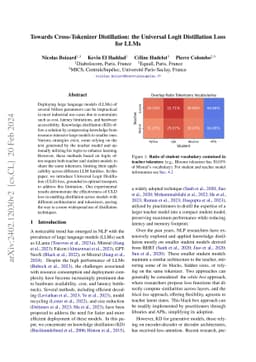 Towards Cross-Tokenizer Distillation: the Universal Logit Distillation Loss for LLMs