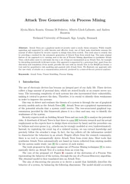 Attack Tree Generation via Process Mining