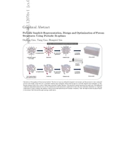 Periodic Implicit Representation, Design and Optimization of Porous
  Structures Using Periodic B-splines