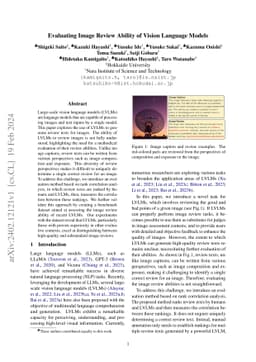 Evaluating Image Review Ability of Vision Language Models