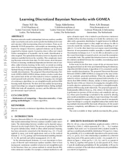 Learning Discretized Bayesian Networks with GOMEA