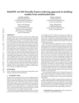 MultiFIX: An XAI-friendly feature inducing approach to building models
  from multimodal data