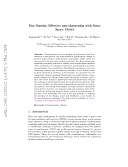 Pan-Mamba: Effective pan-sharpening with State Space Model