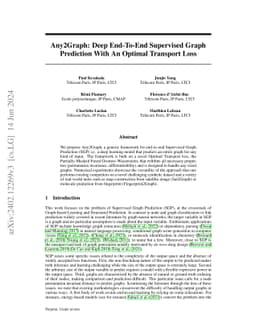 Any2Graph: Deep End-To-End Supervised Graph Prediction With An Optimal
  Transport Loss