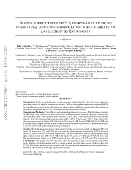 Is Open-Source There Yet? A Comparative Study on Commercial and
  Open-Source LLMs in Their Ability to Label Chest X-Ray Reports