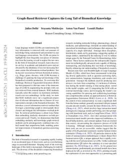 Graph-Based Retriever Captures the Long Tail of Biomedical Knowledge