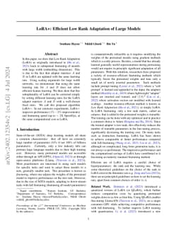 LoRA+: Efficient Low Rank Adaptation of Large Models