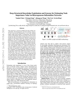 Deep Structural Knowledge Exploitation and Synergy for Estimating Node
  Importance Value on Heterogeneous Information Networks