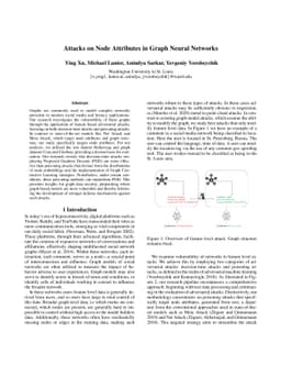 Attacks on Node Attributes in Graph Neural Networks