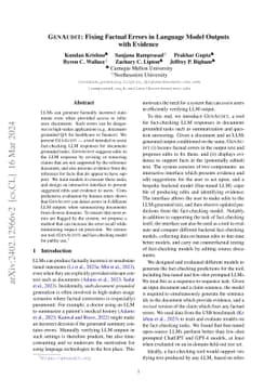GenAudit: Fixing Factual Errors in Language Model Outputs with Evidence