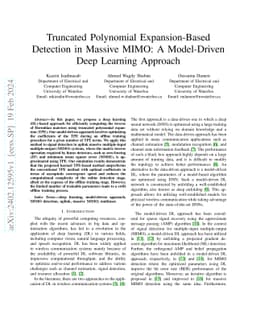 Truncated Polynomial Expansion-Based Detection in Massive MIMO: A
  Model-Driven Deep Learning Approach