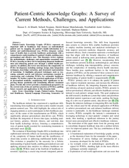 Patient-Centric Knowledge Graphs: A Survey of Current Methods,
  Challenges, and Applications