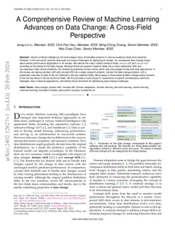 A Comprehensive Review of Machine Learning Advances on Data Change: A
  Cross-Field Perspective