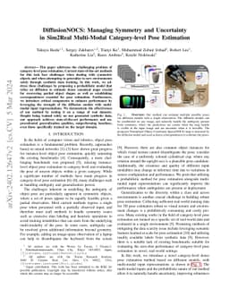 DiffusionNOCS: Managing Symmetry and Uncertainty in Sim2Real Multi-Modal
  Category-level Pose Estimation