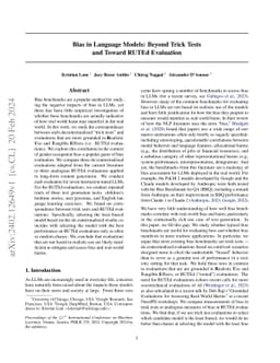 Bias in Language Models: Beyond Trick Tests and Toward RUTEd Evaluation