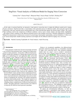 SingVisio: Visual Analytics of Diffusion Model for Singing Voice
  Conversion
