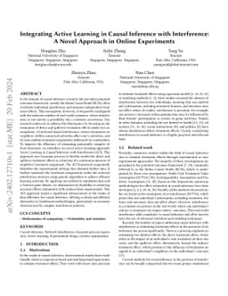 Integrating Active Learning in Causal Inference with Interference: A
  Novel Approach in Online Experiments