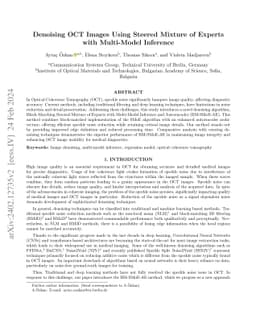 Denoising OCT Images Using Steered Mixture of Experts with Multi-Model
  Inference