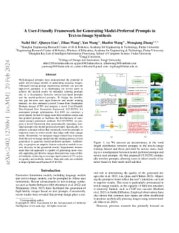 A User-Friendly Framework for Generating Model-Preferred Prompts in
  Text-to-Image Synthesis