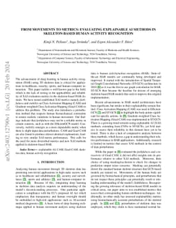From Movements to Metrics: Evaluating Explainable AI Methods in
  Skeleton-Based Human Activity Recognition
