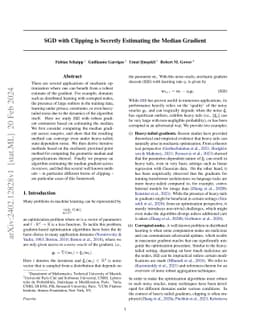 SGD with Clipping is Secretly Estimating the Median Gradient